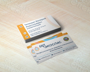 Визитка для управляющего компанией «ЕХП-ЭКОСПАС» — фото 2
