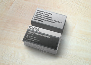 Визитка для строительной компании «Прораб» — фото 2