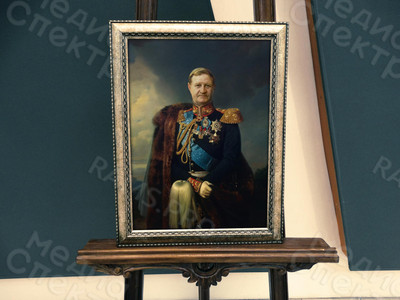 Фотокартина-монтаж на холсте 50х70см «Казак-полковник» — фото