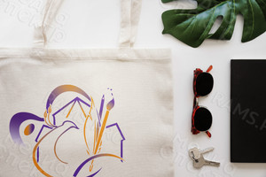 Сумка из нетканого материала 46х38см с логотипом «Пленэр на Академичке» — фото 2