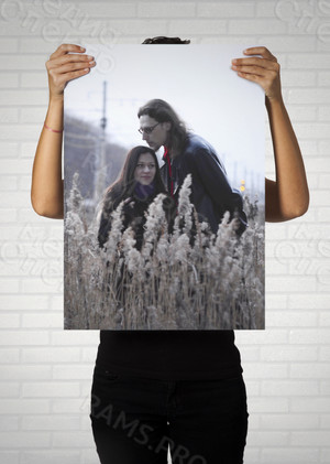 Фотокартина на холсте 30х40см «Двое в поле» — фото 2