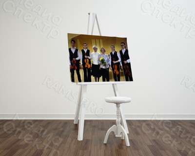 Фотография на холсте 60х35см «Выпускной в музыкальной школе» — фото