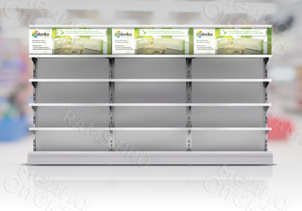 Постер в витрину магазина 1.2х0.4м «Colorika» Смоленские краски — фото