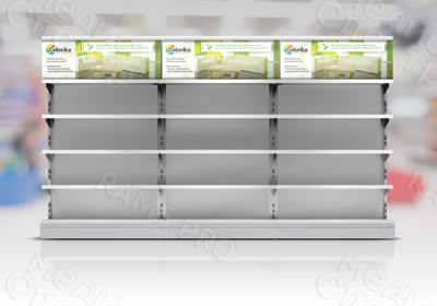Постер в витрину магазина 1.2х0.4м «Colorika» Смоленские краски — фото