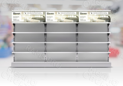 Постер для витрины магазина 1.2х0.4м «Slaven» Смоленские краски — фото