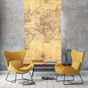 Фотография на холсте 105х200см «Старинная карта» — фото 2