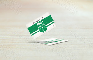 Пластиковая карта 85х55мм для магазина «Эдельвейс» — фото 1