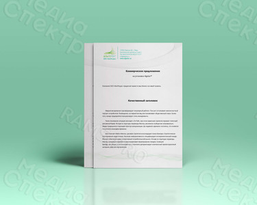 Фирменный бланк А4 для компании «БиоРесурс» — фото