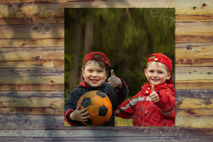 Баннер 1.4х1.5м «Два футболиста» — фото 1