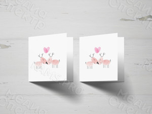 Открытка 15х15см «Барашки» — фото 2