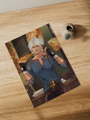 Открытка А5 «Парень с кусочком пиццы» — фото 2