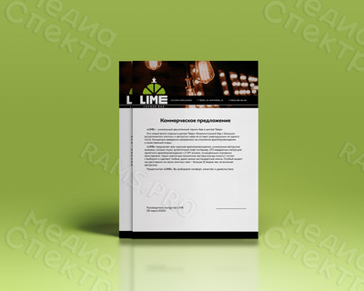 Фирменный бланк А4 «LIME» — фото