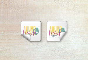 Наклейки 40х40мм на стаканчики для кафе «Why Fresh» — фото 1