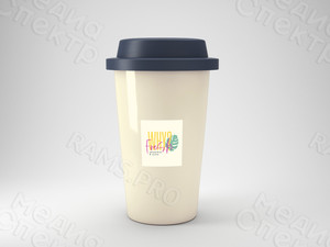 Наклейки 40х40мм на стаканчики для кафе «Why Fresh» — фото 3