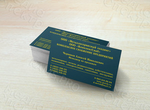 Визитки для сотрудников «Металлосервисный холдинг» 2020 — фото 2