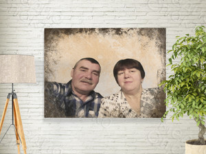 Фотокартина в ретро стиле на холсте 50х40см — фото 3