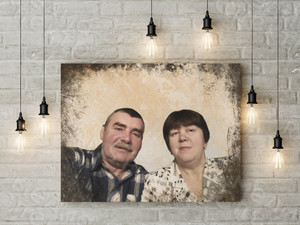 Фотокартина в ретро стиле на холсте 50х40см — фото 2