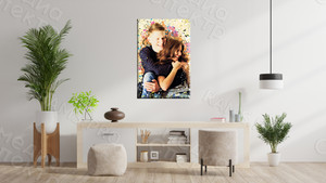 Фотокартина на холсте 40х60см «Счастливые влюбленные» — фото 1