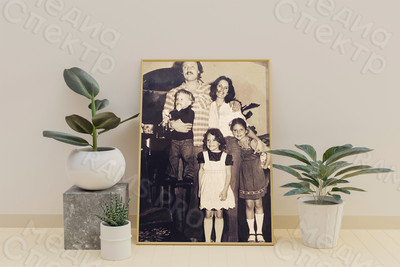 Фотокартина на холсте 40х50см «Большая дружная семья» — фото