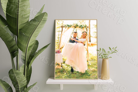 Фотокартины на холсте 30х40см, 40х30см «Свадьба» — фото