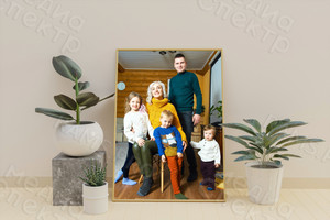Фотокартина на холсте с подрамником 50х70см «Семья» — фото 1