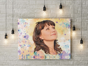 Фотокартина в стиле дрим-арт на холсте 60х40см «Мечты девушки» — фото 3