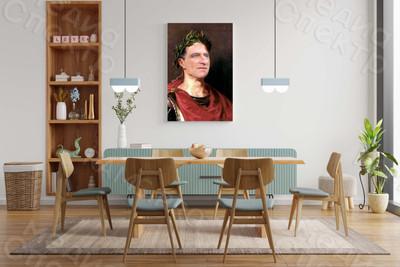 Фотокартина-монтаж на холсте 40х50см «Цезарь» — фото