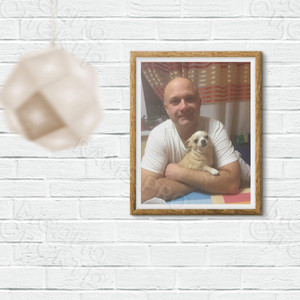 Фотокартина на холсте в багете 40х60см «Отец Лизы» — фото 2