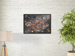 Фотопанель-постер в багетной раме 84х60см «Космос» — фото 1