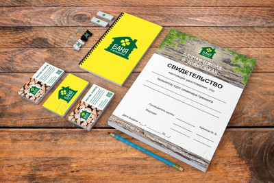 Логотип и фирменный стиль «БАНЯ в Дубровках» — фото