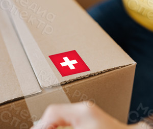 Наклейки 70х70мм «Аптечный крест» — фото 1