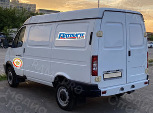 Брендирование наклейками автотранспорта ДОСААФ РОССИИ «Фургон Соболь ГАЗ 2752» — фото 2