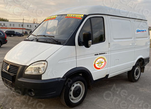 Брендирование наклейками автотранспорта ДОСААФ РОССИИ «Фургон Соболь ГАЗ 2752» — фото 1