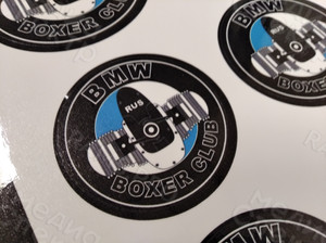 Наклейки на мотоцикл: знак клуба «BMW BOXER CLUB» — фото 1