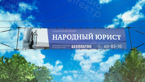 Растяжка-баннер социальная акция «Народный юрист» — фото 2