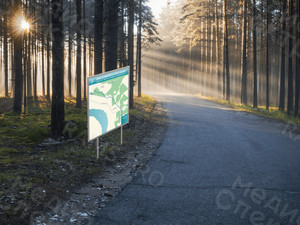 Карта-стенд щит информационный – СХЕМА ВЕЛОМАРШРУТА ТВЕРЬ-КАРЬЕРЫ — фото 2