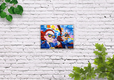 Картина на подрамнике 80х50см в стиле «Поп-арт» — фото