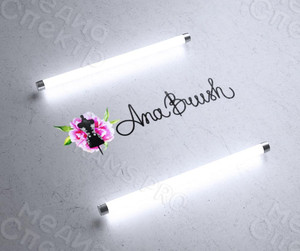 Разработка логотипа для авторского ателье дизайнерской одежды бренда «Ana Brush» — фото 4