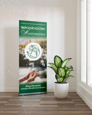 Roll up мобильный стенд для хосписа «Анастасия» — фото 1