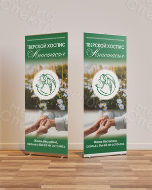 Roll up мобильный стенд для хосписа «Анастасия» — фото 3