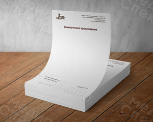 Фирменный бланк для документов А4 — фото 2