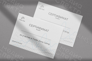 Сертификаты Trade Zone Camp — фото 1