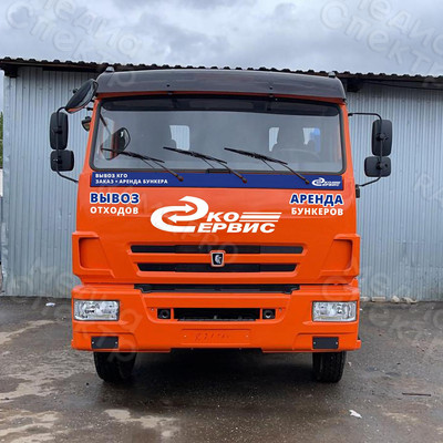 Оклейка спецавтотранспорта КАМАЗ «Эко-Сервис» — фото
