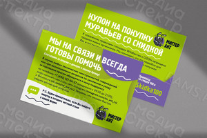 Листовка-купон на покупку муравьиной фермы бренда «Мистер Ант» — фото 1