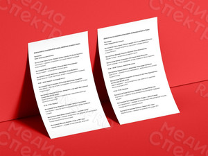 Листовки А4 - Программа 9-го фестиваля «Цифровая история» г.Тверь — фото 1