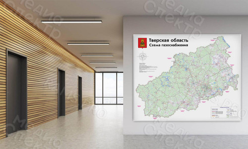 Стенд-карта газопроводов Тверской области 2021 — фото