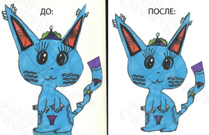 Отрисовка в векторе детских рисунков — фото 3