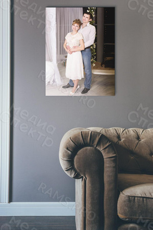 Фотокартина 60х80см «Двое у колонны» — фото 1