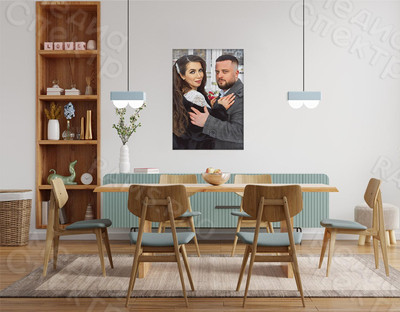 Фотокартина 50х70см «Молодожены» — фото