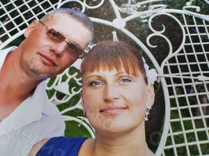 Печать на холсте для картины 40х30см «Свадьба» — фото 5